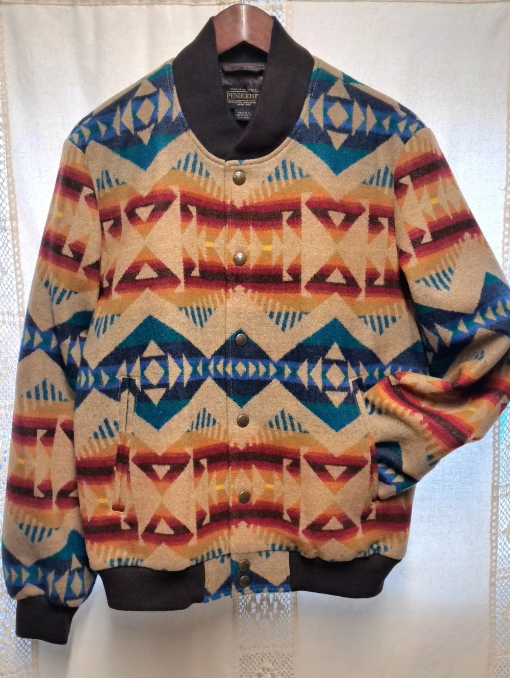 Pendleton Gorge Snap-Front Wool Jacket Size M - Picture 2 of 13